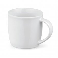 Baltas patogus keramikinis puodelis