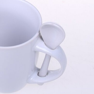 Keramikinis puodelis su keramikiniu šaukšteliu 6