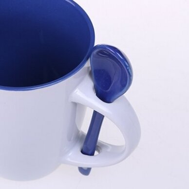 Keramikinis puodelis su keramikiniu šaukšteliu 5