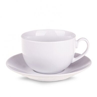 Ovalo formos puodelis su lėkštute 7