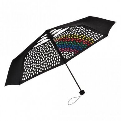 Spalvingas rankinis mini skėtis su nuostabiu spalvų dizainu 2